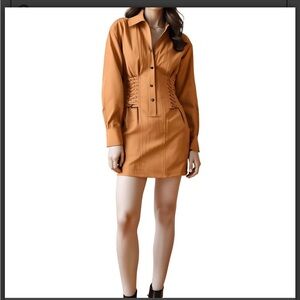 A.L.C. Orange Shirt Dress